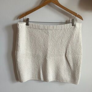 Universal Thread Cream Knit Skirt